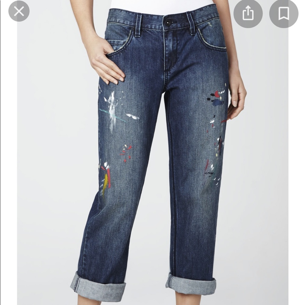 BCBG Billie paint splattered Jean size 26